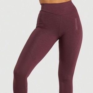 Maroon Gymshark Leggings